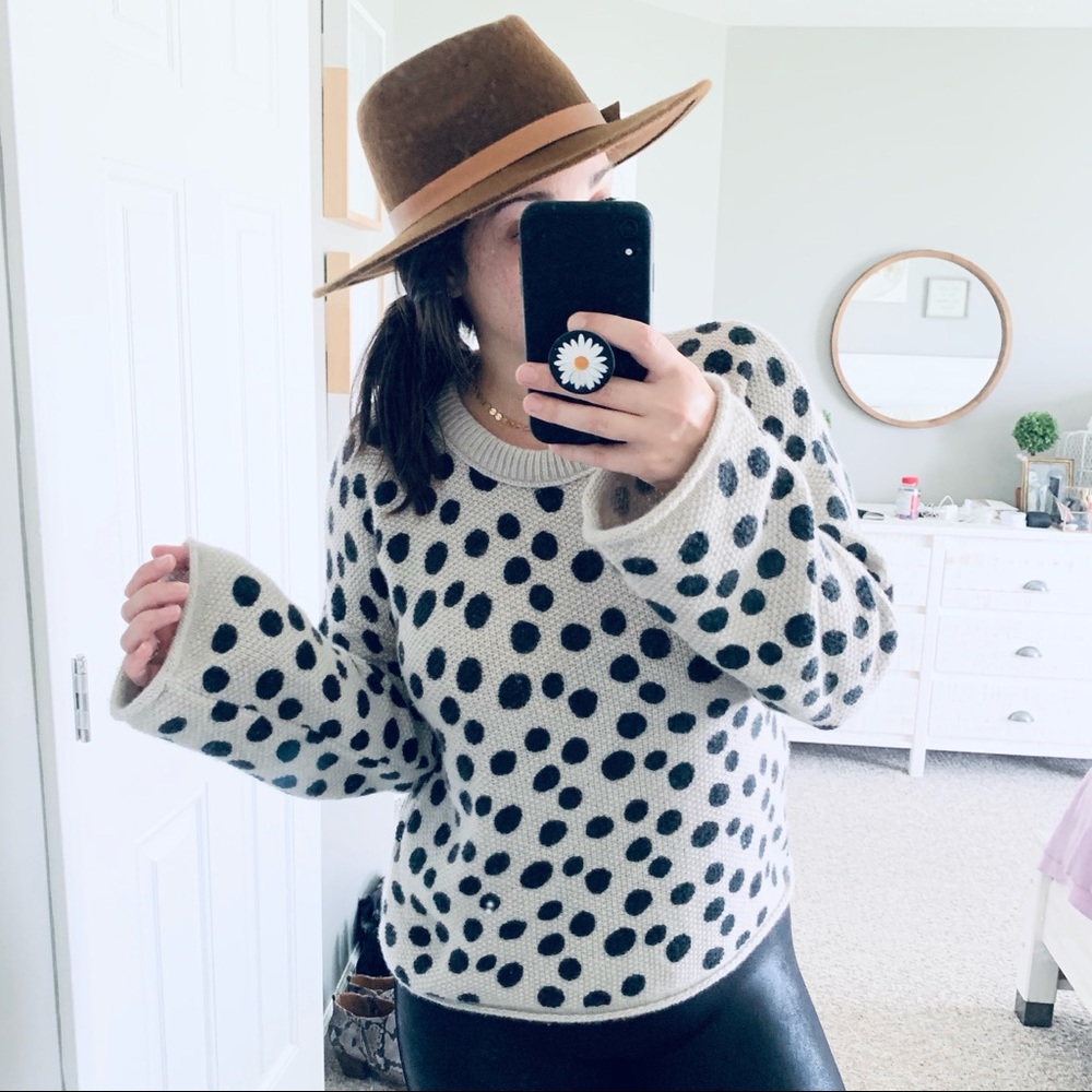 Madewell | Leopard Dot Pullover Sweater